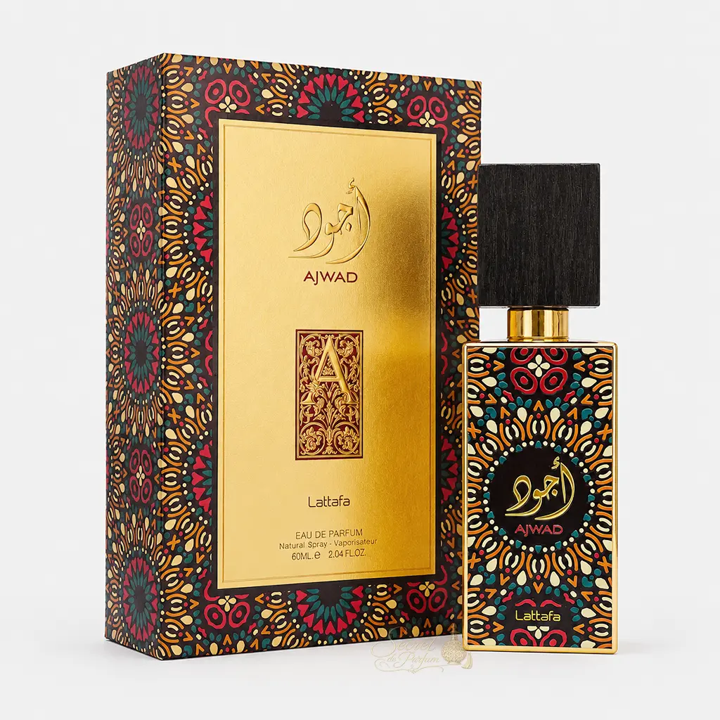 Ajwad – Eau de Parfum Lattafa | Parfum Oriental Fruité & Musqué 5 Ajwad Lattafa eau de parfum mixte 60 ml avec boîte