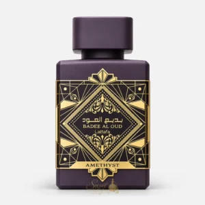 Badee Al Oud Amethyst Lattafa parfum oriental floral boisé rose et oud