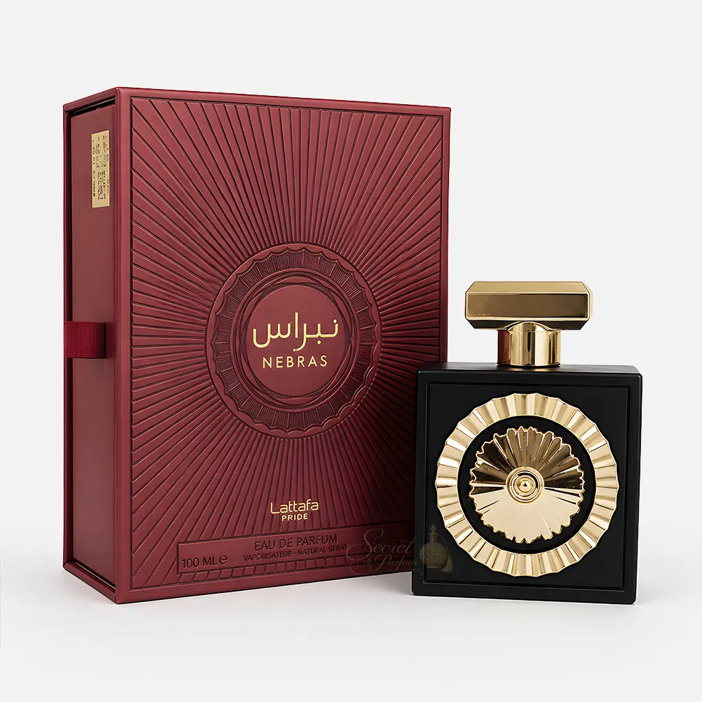 Nebras Lattafa Pride – Eau de Parfum Mixte 100 ml 5 Nebras Lattafa Pride Eau de Parfum mixte 100 ml avec flacon noir et coffret