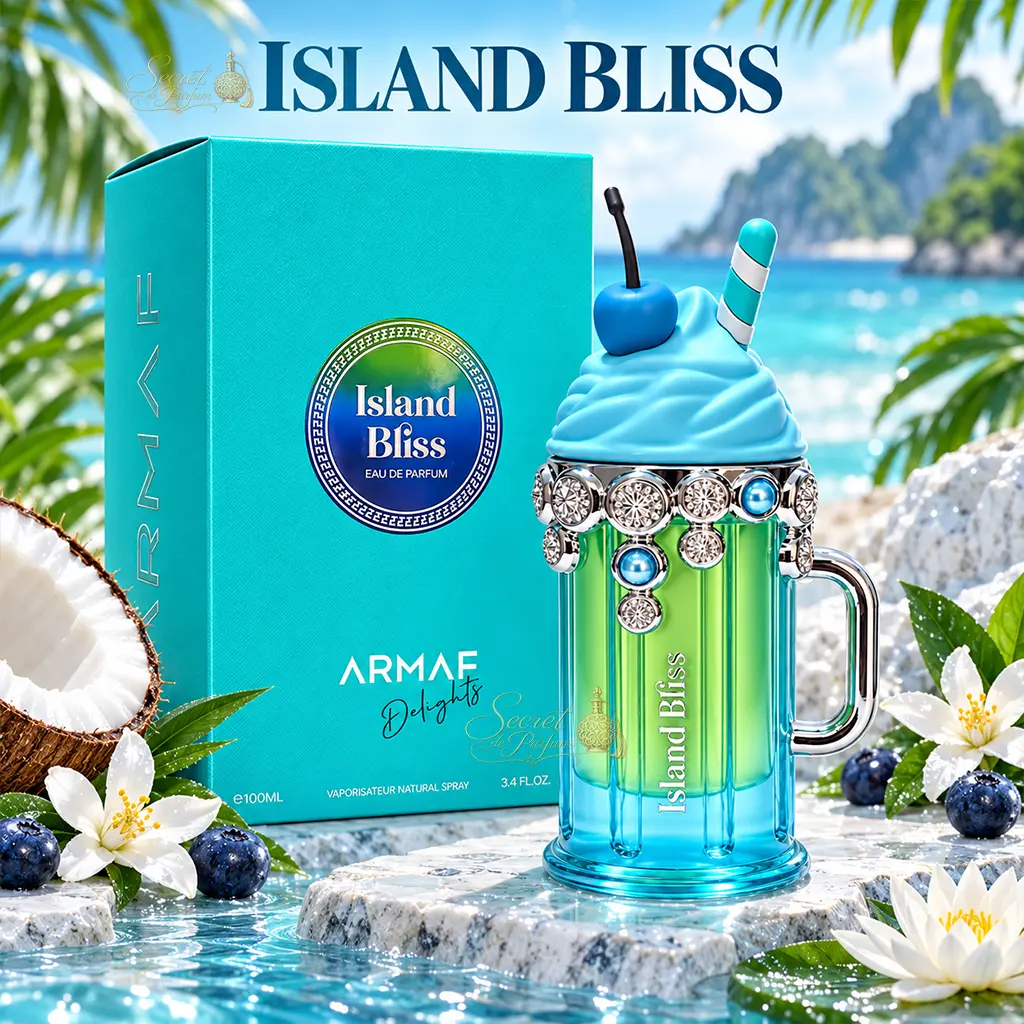 Island Bliss Armaf Delights – Eau de Parfum Femme 100 ml 3 Parfum Island Bliss Armaf 100 ml avec flacon et boîte