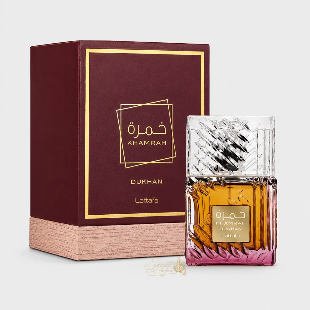 Khamrah Dukhan Lattafa – Extrait de Parfum Mixte 100 ml 5 Khamrah Dukhan Lattafa Extrait de Parfum mixte 100 ml avec boîte