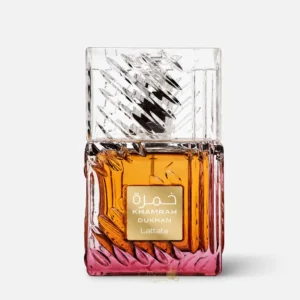 Flacon Khamrah Dukhan Lattafa parfum mixte oriental gourmand 100 ml