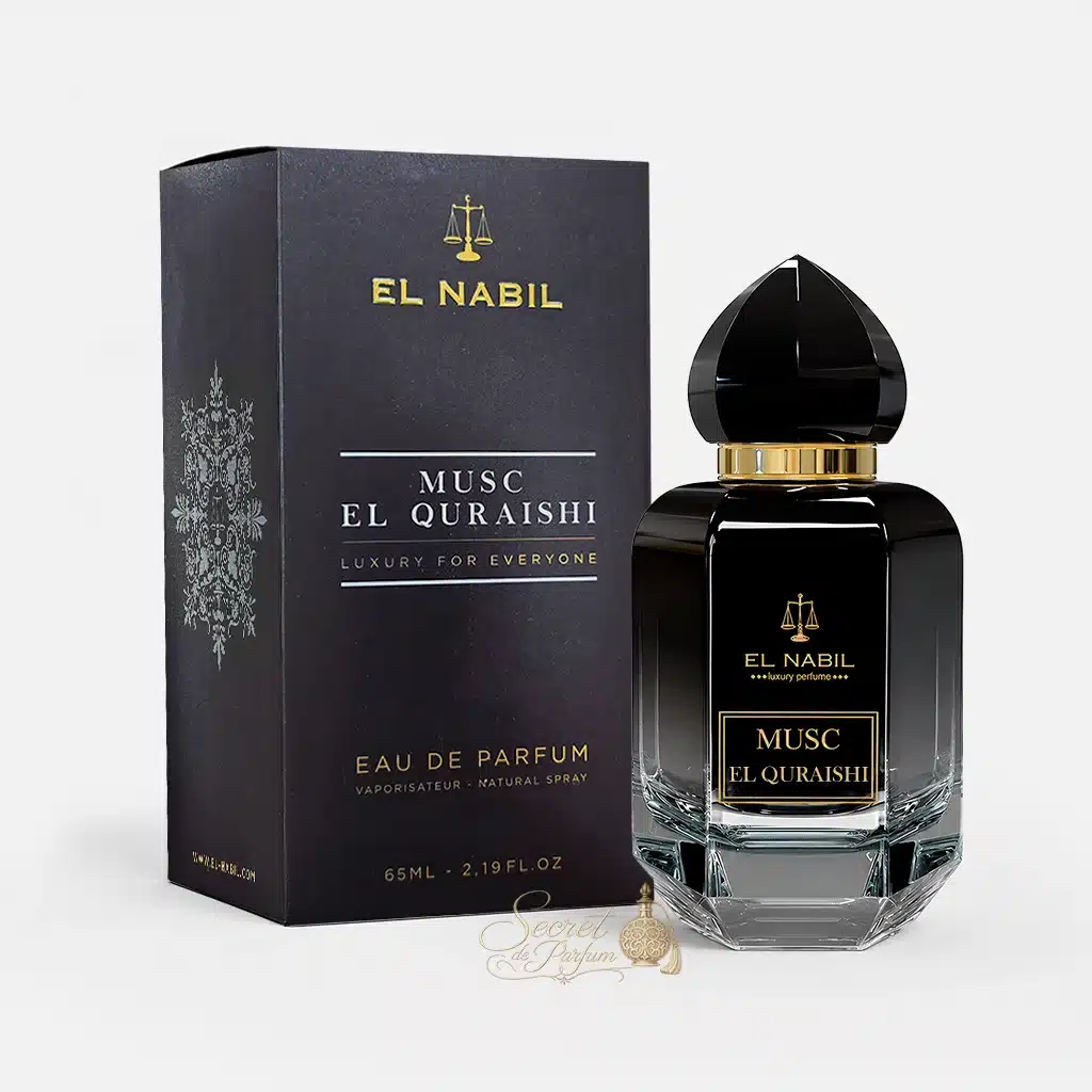 Musc El Quraishi – Eau de Parfum Mixte 65 ml | El Nabil 5 Flacon et coffret du parfum Musc El Body d'El Nabil Eau de Parfum 65 ml.