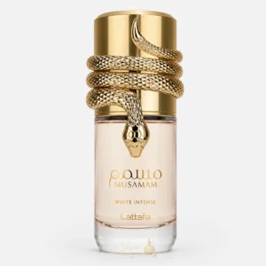 Musamam White Intense Lattafa avec flacon et coffret blanc