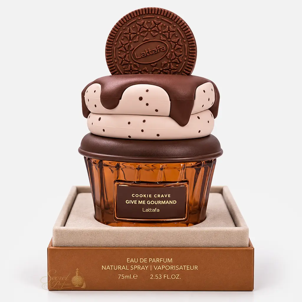 Cookie Crave – Give Me Gourmand Lattafa | Parfum Gourmand Vanillé & Chocolaté 4 Cookie Crave Lattafa Give Me Gourmand Eau de Parfum femme 75 ml