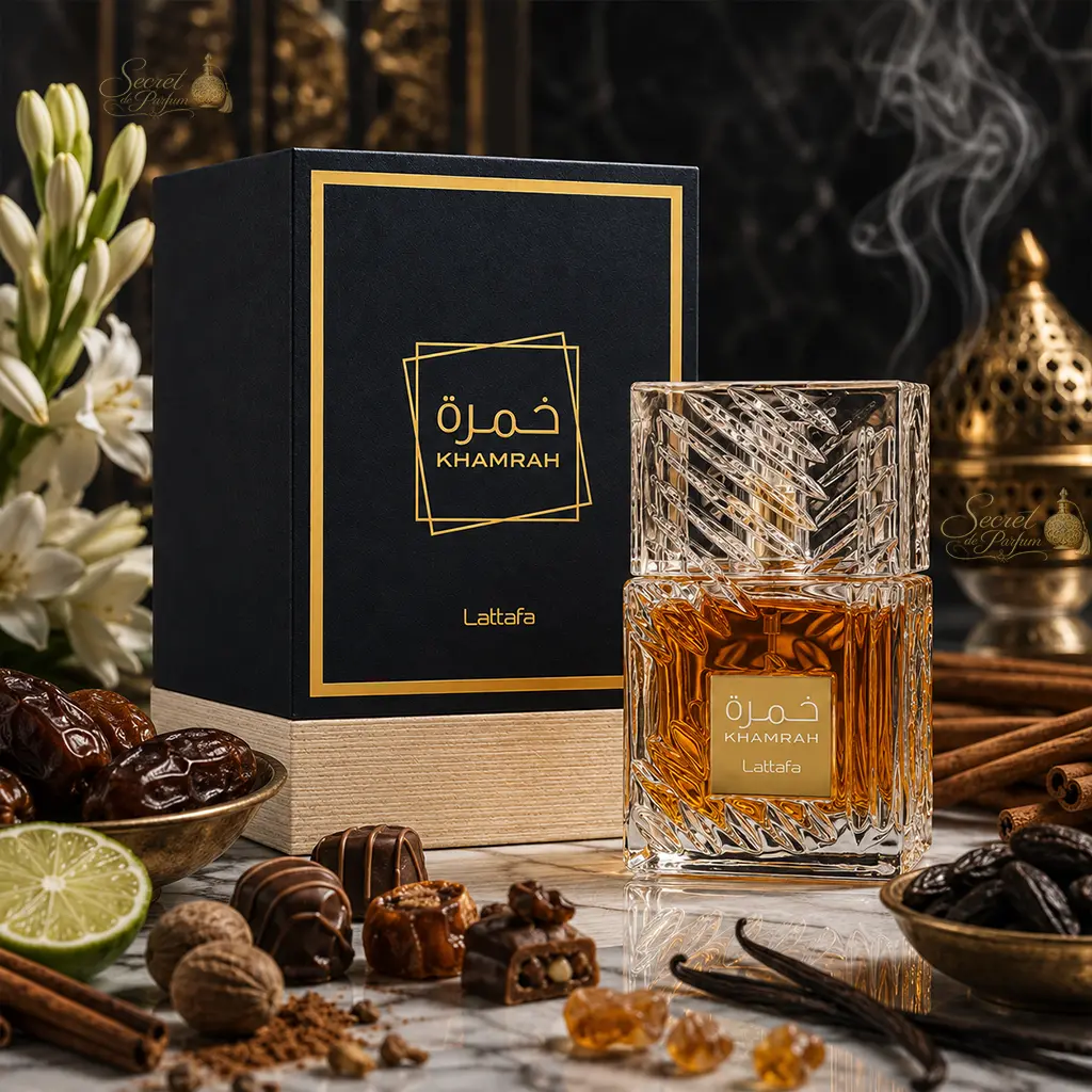 Khamrah Lattafa – Eau de Parfum Mixte 100 ml 3 Khamrah Lattafa parfum de Dubaï mixte oriental gourmand et épicé