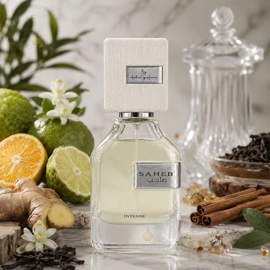 Saheb Intense – Eau de Parfum Mixte Hespéridée Aromatique 4 Flacon Saheb Intense parfum mixte hespéridé aromatique