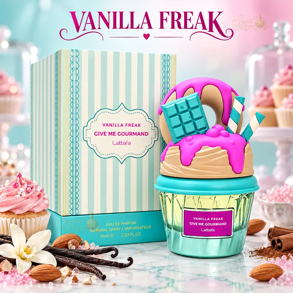 Vanilla Freak Lattafa Give Me Gourmand – Eau de Parfum Femme 75 ml 3 Vanilla Freak Give Me Gourmand Lattafa Eau de Parfum 75 ml