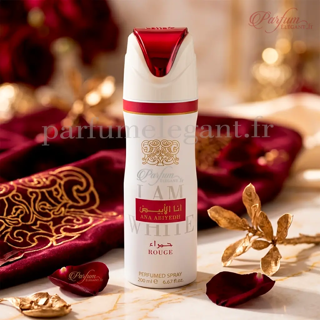 Ana Abiyedh Rouge Lattafa – Déodorant Parfumé Mixte 200ml 2 Ana Abiyedh Rouge Lattafa – Déodorant Parfumé Mixte 200ml – Image 2