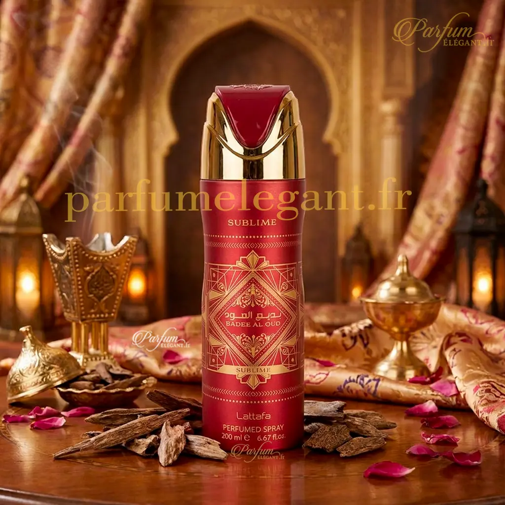 Badee Al Oud Sublime Lattafa – Déodorant Parfumé Mixte 200ml 2 Badee Al Oud Sublime Lattafa – Déodorant Parfumé Mixte 200ml – Image 2