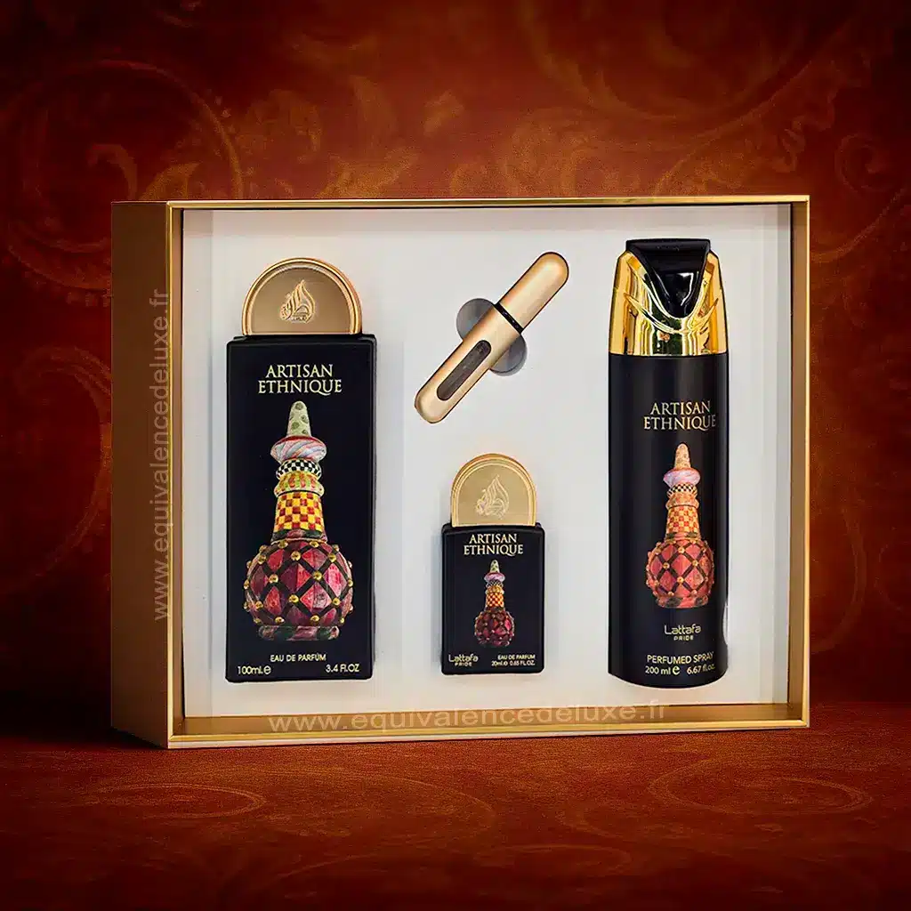 Coffret Parfum Artisan Ethnique – Lattafa Pride 3 Coffret Parfum Artisan Ethnique – Lattafa Pride – Image 3