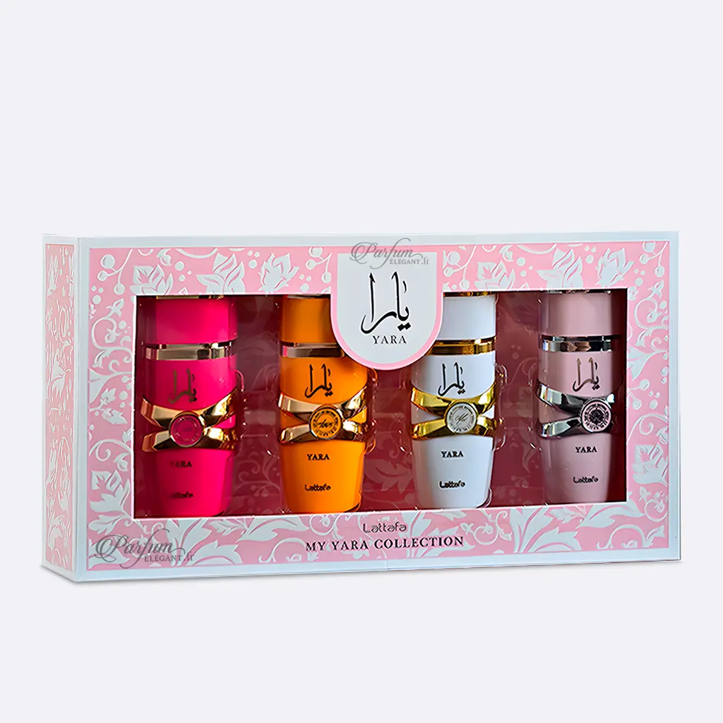 Coffret 4 Mini Yara Lattafa 25ml 1 Coffret 4 Mini Yara Lattafa 25ml