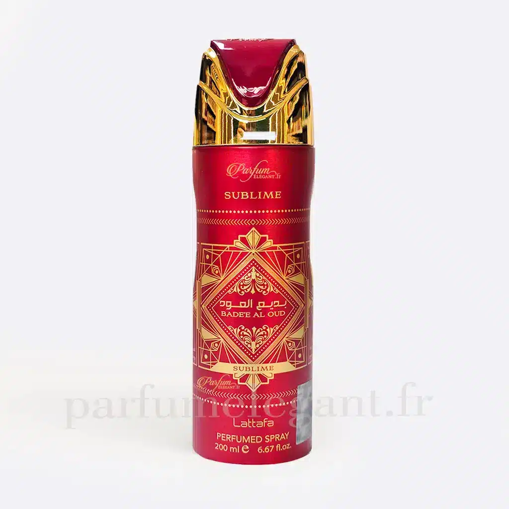 Badee Al Oud Sublime Lattafa – Déodorant Parfumé Mixte 200ml 1 Badee Al Oud Sublime Lattafa – Déodorant Parfumé Mixte 200ml
