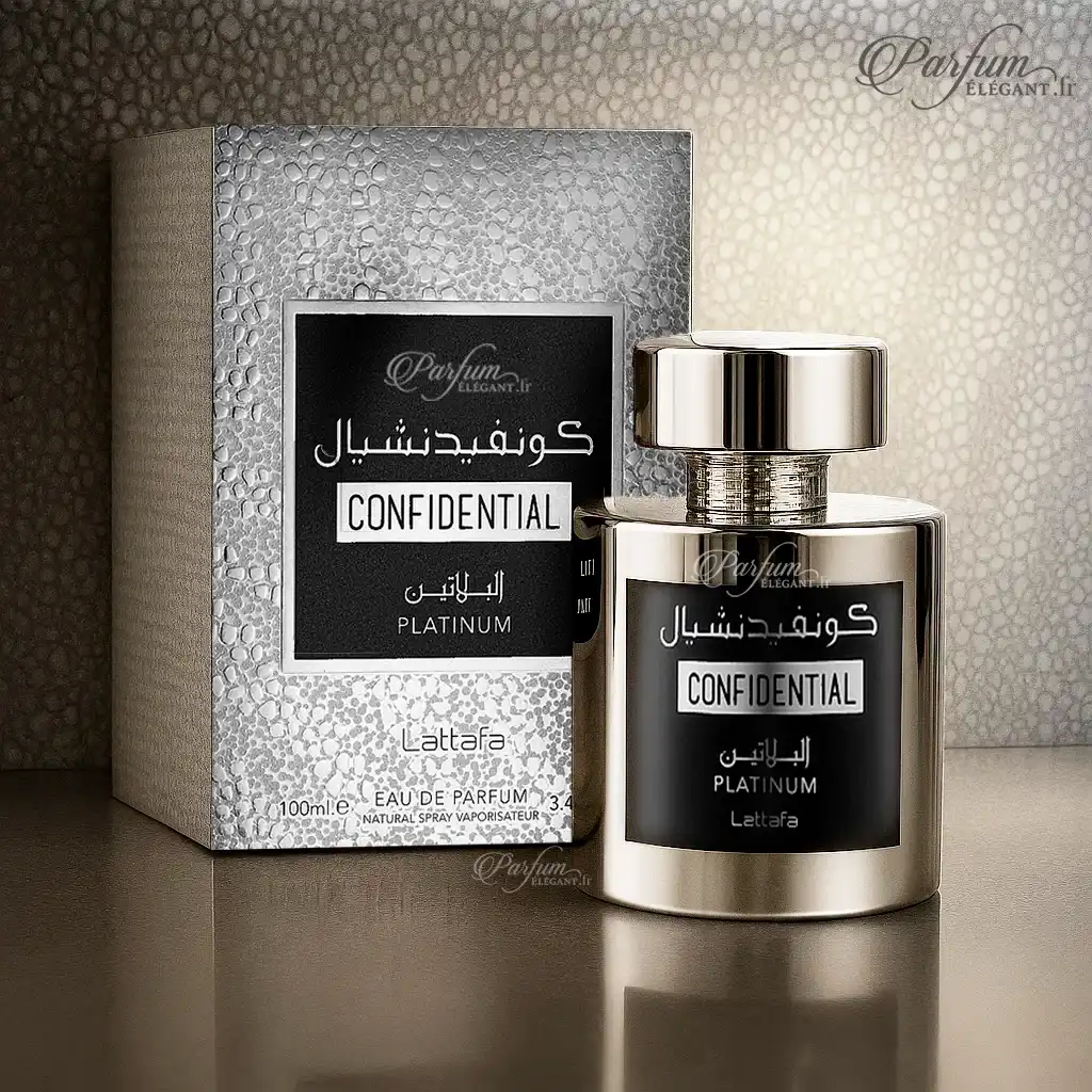 Confidential Platinum – Parfum Boisé Aromatique Musqué Homme 100ml 3 Confidential Platinum – Parfum Boisé Aromatique Musqué Homme 100ml – Image 3