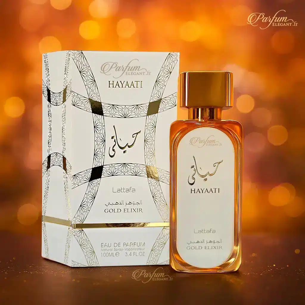 Hayaati Gold Elixir – Parfum oriental boisé ambré mixte 100 ml 3 Hayaati Gold Elixir – Parfum oriental boisé ambré mixte 100 ml – Image 3