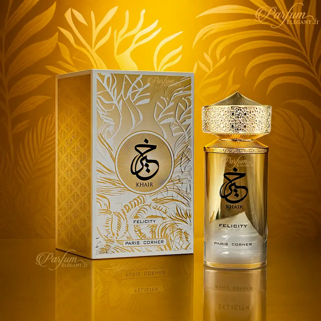 Khair Felicity – Parfum mixte floral musqué boisé 100 ml | Élégance moderne 3 Khair Felicity – Parfum mixte floral musqué boisé 100 ml | Élégance moderne – Image 3