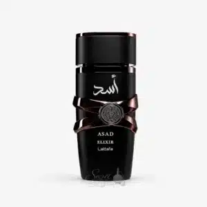 Flacon du parfum Asad Elixir de Lattafa Eau de Parfum 100 ml.