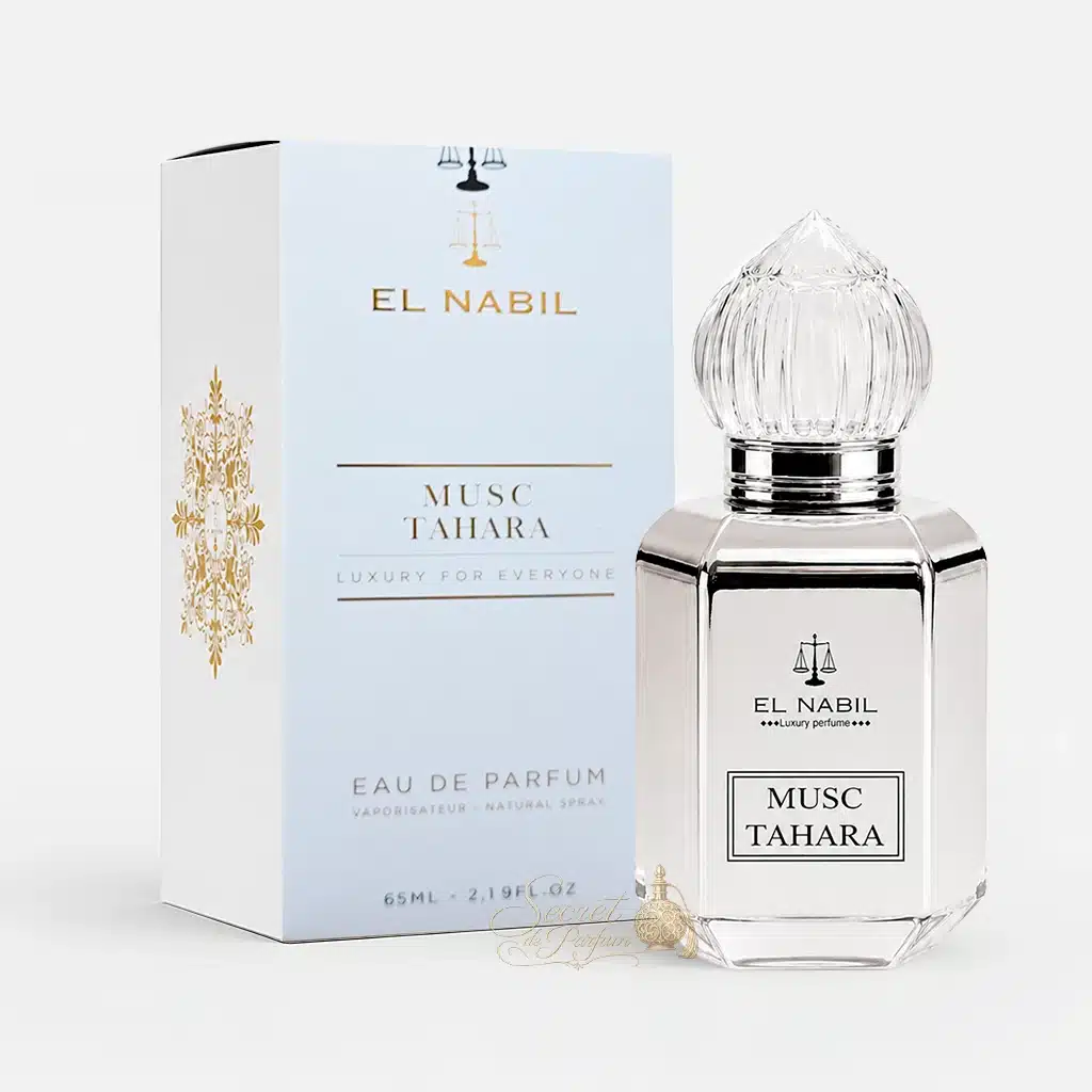 Musc Tahara – Eau de Parfum Mixte 65 ml | El Nabil 5 Flacon et coffret du parfum Musc Tahara El Nabil Eau de Parfum 65 ml.