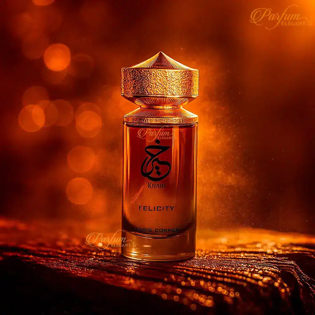 Khair Felicity – Parfum mixte floral musqué boisé 100 ml | Élégance moderne 4 Khair Felicity – Parfum mixte floral musqué boisé 100 ml | Élégance moderne – Image 4