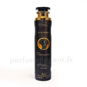 His Confession Air Freshener Lattafa – Spray d’Intérieur Homme Élégant 300ml