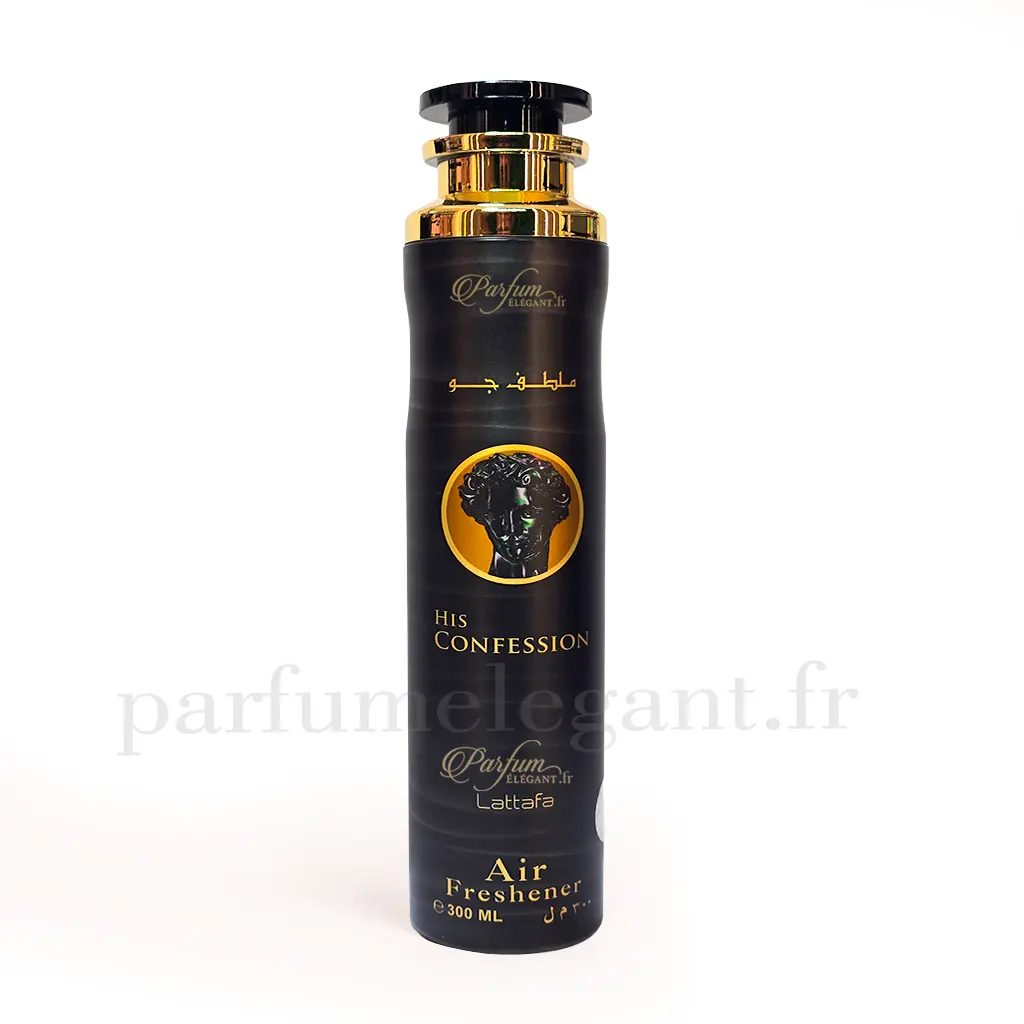 His Confession Air Freshener Lattafa – Spray d’Intérieur Homme Élégant 300ml 1 His Confession Air Freshener Lattafa – Spray d’Intérieur Homme Élégant 300ml
