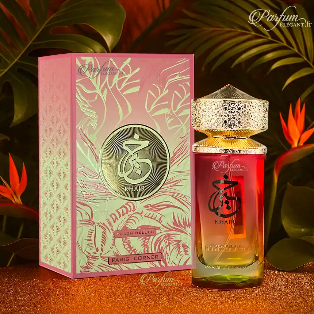 Khair Peach Delulu â Parfum Oriental Gourmand BoisĂ© Mixte 100ml 3 Khair Peach Delulu â Parfum Oriental Gourmand BoisĂ© Mixte 100ml â Image 3