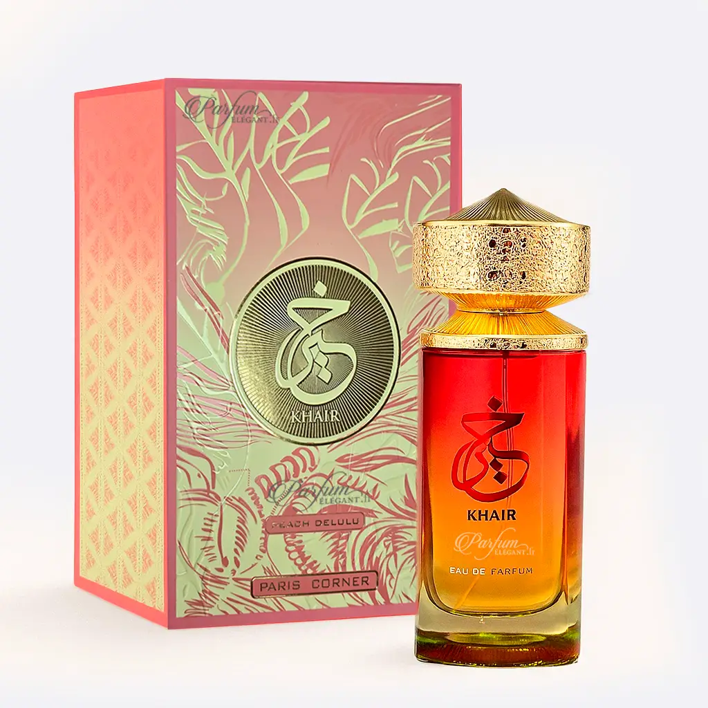 Khair Peach Delulu â Parfum Oriental Gourmand BoisĂ© Mixte 100ml 1 Khair Peach Delulu â Parfum Oriental Gourmand BoisĂ© Mixte 100ml