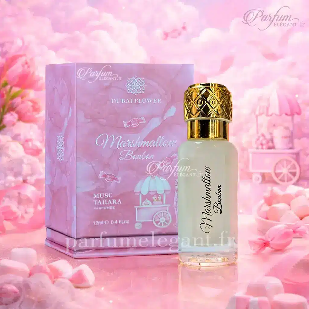 Musc Tahara Marshmallow Bonbon – Dubai Flower – 12ml – Musc Parfumé 4 Musc Tahara Marshmallow Bonbon – Dubai Flower – 12ml – Musc Parfumé – Image 4