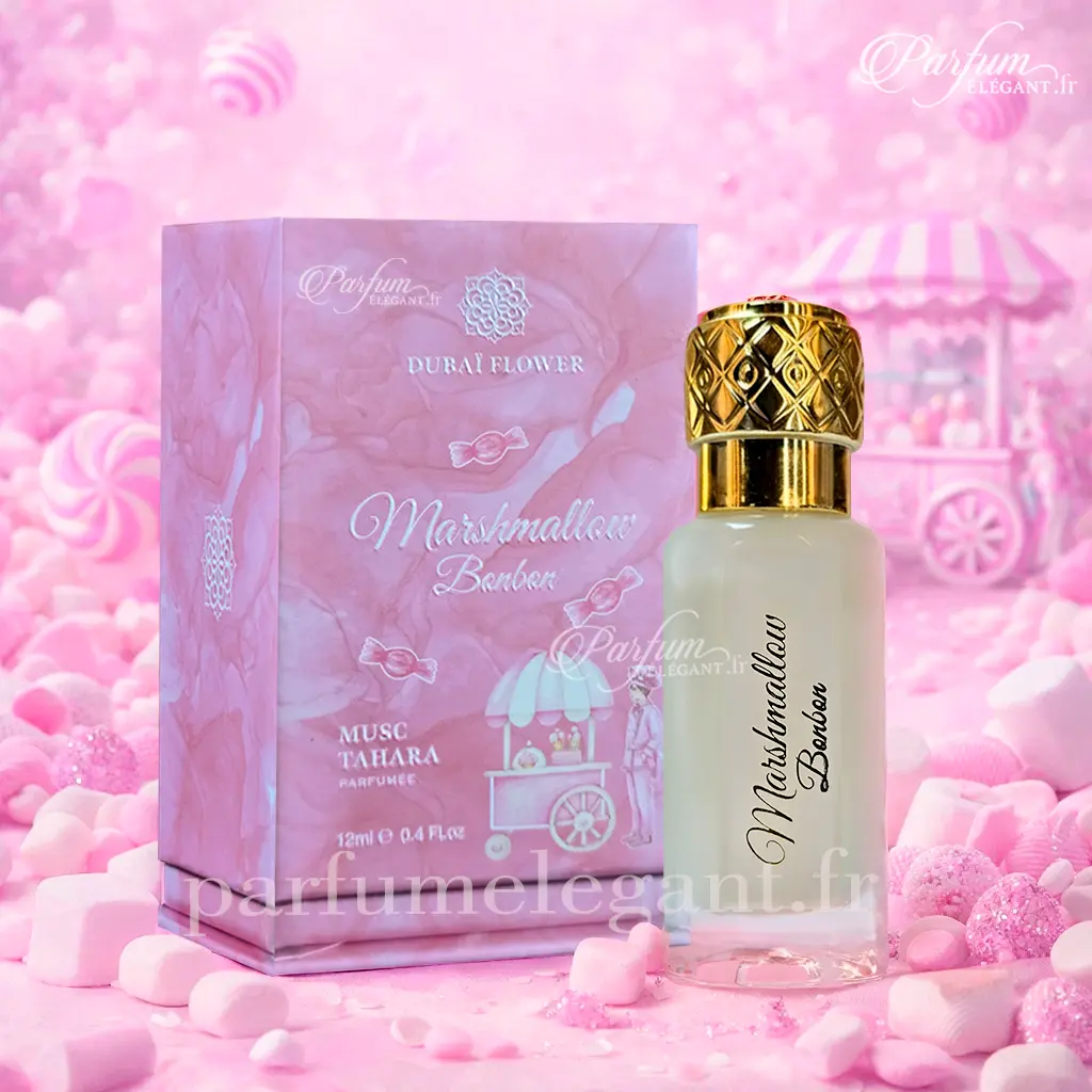 Musc Tahara Marshmallow Bonbon – Dubai Flower – 12ml – Musc Parfumé 3 Musc Tahara Marshmallow Bonbon – Dubai Flower – 12ml – Musc Parfumé – Image 3