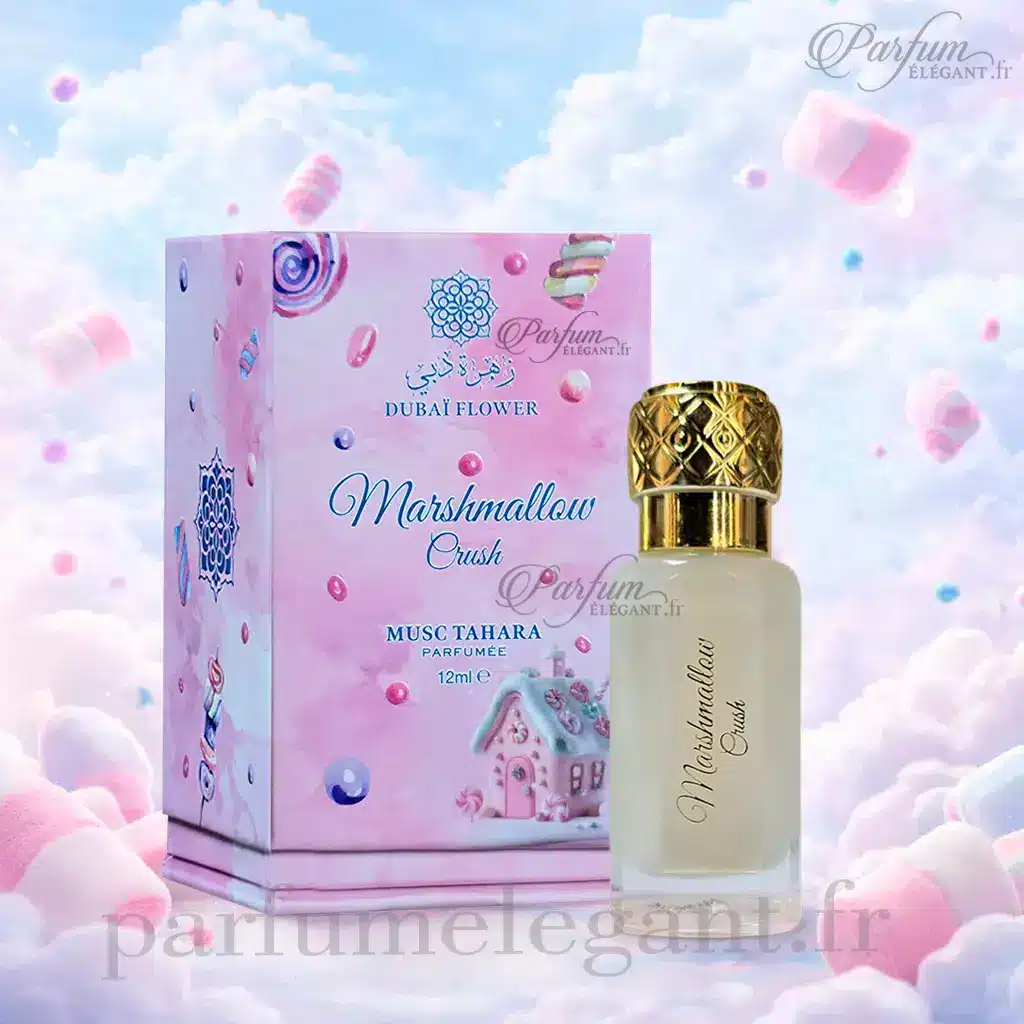 Musc Tahara Marshmallow Crush Dubai Flower 12ml – Musc Parfumé 3 Musc Tahara Marshmallow Crush Dubai Flower 12ml – Musc Parfumé – Image 3
