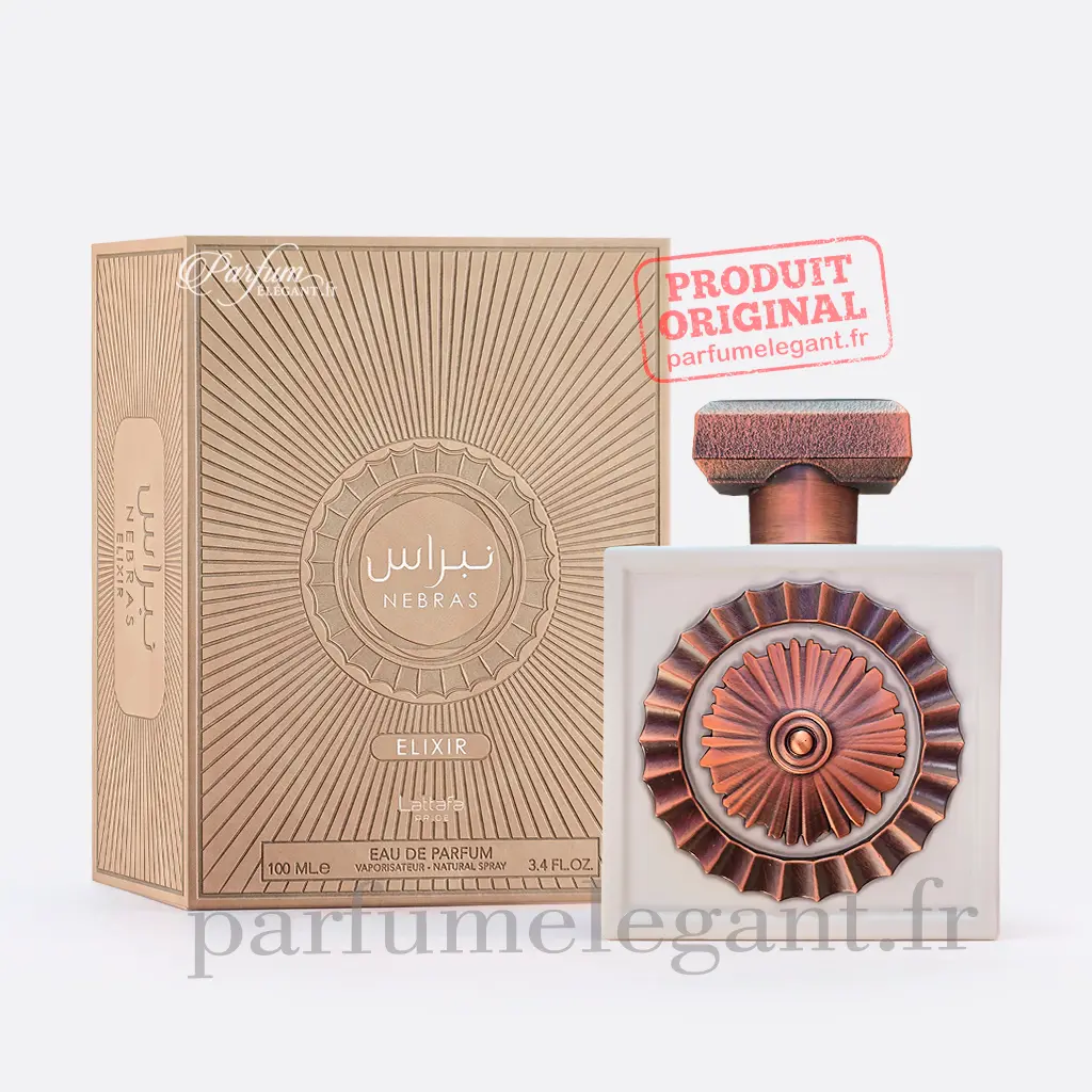 Nebras Elixir Lattafa 100ml – Parfum Mixte Gourmand & Vanillé 1 Nebras Elixir Lattafa 100ml – Parfum Mixte Gourmand & Vanillé