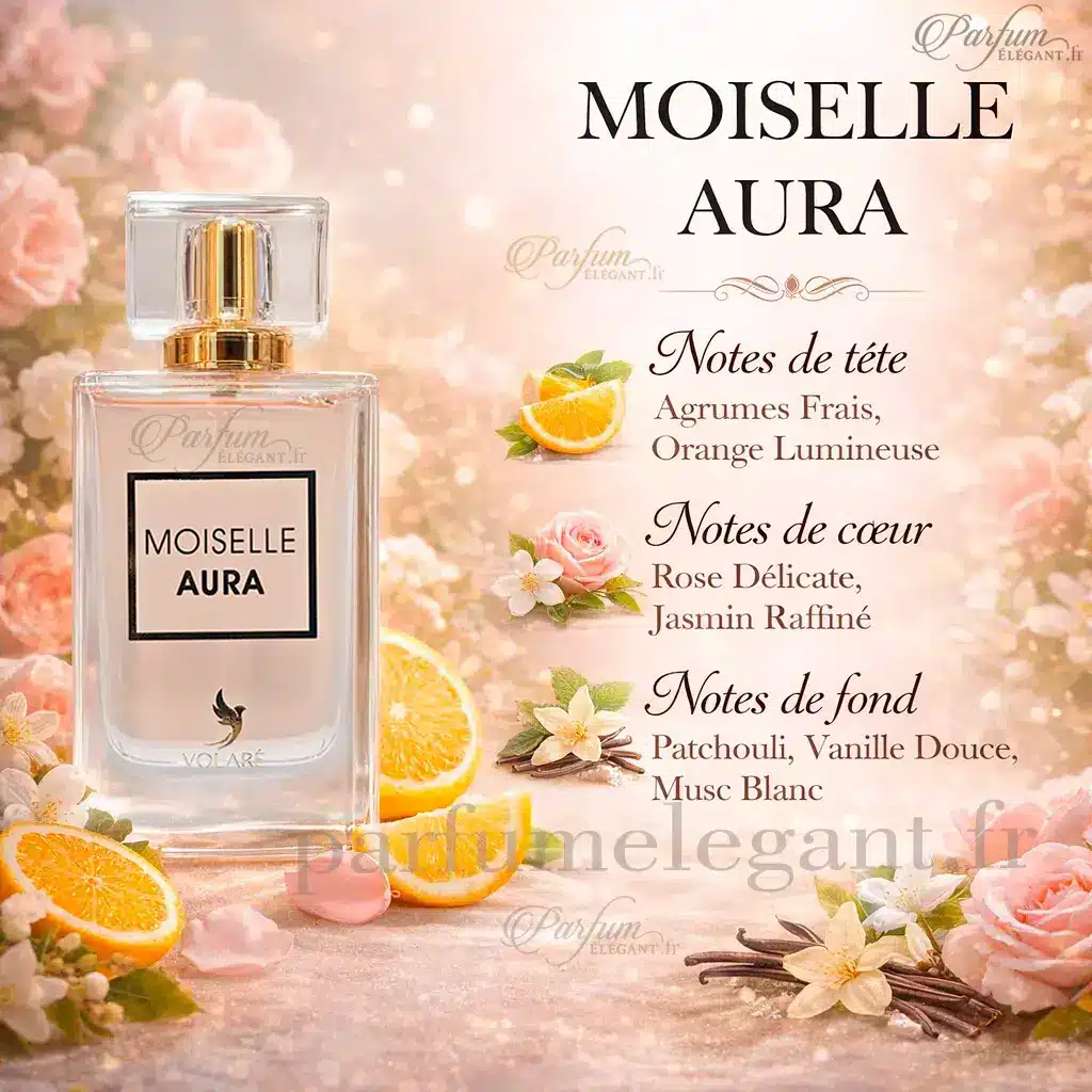 Moisele Aura – Eau de Parfum Floral Oriental Élégant Femme 100ML 2 Moisele Aura – Eau de Parfum Floral Oriental Élégant Femme 100ML – Image 2