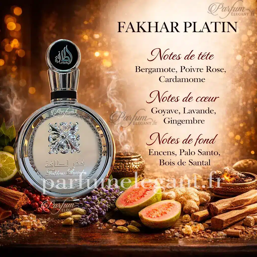 Fakhar Platin – Eau de Parfum Aromatique Fougère Homme & Femme 100ML 2 Fakhar Platin – Eau de Parfum Aromatique Fougère Homme & Femme 100ML – Image 2