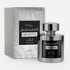 Confidential Platinum – Parfum Boisé Aromatique Musqué Homme 100ml
