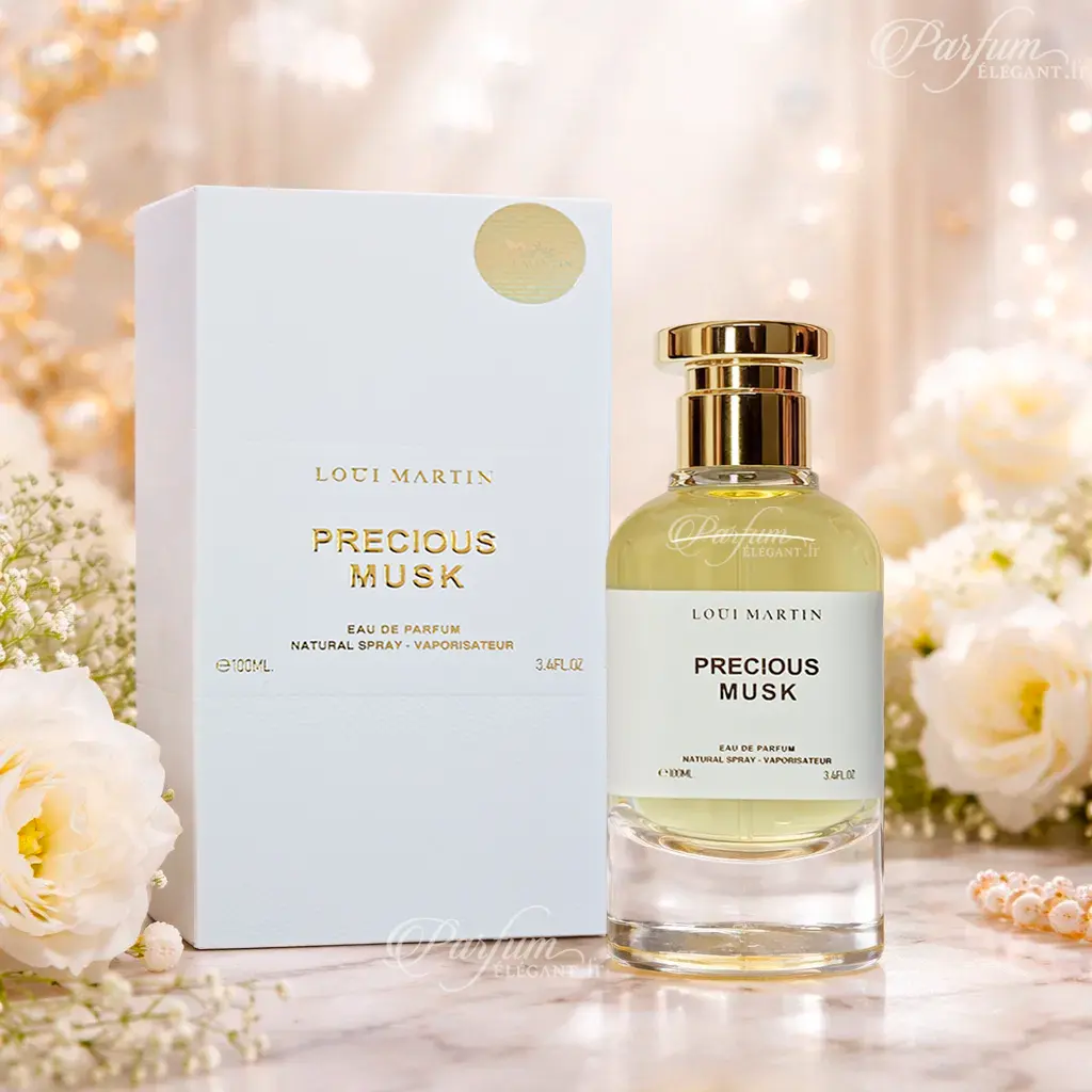 Precious Musk – Loui Martin | Parfum Musc Blanc Élégant 3 Precious Musk – Loui Martin | Parfum Musc Blanc Élégant – Image 3