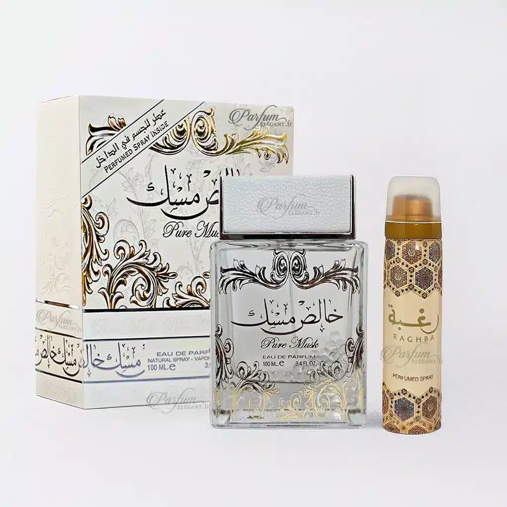 Coffret Pure Musk – Parfum floral musqué poudré femme 100 ml | Élégance et douceur 1 Coffret Pure Musk – Parfum floral musqué poudré femme 100 ml | Élégance et douceur