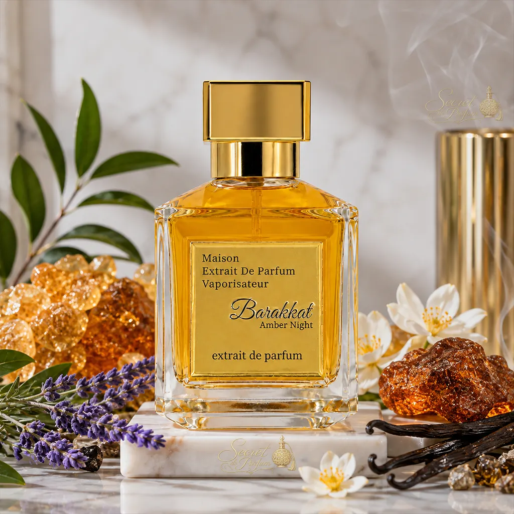 Barakkat Amber Night – Extrait de Parfum Mixte 100 ml 4 Barakkat Amber Night parfum oriental ambré et vanillé
