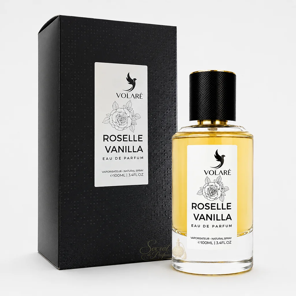 Roselle Vanilla Volaré – Eau de Parfum Mixte Floral Gourmand 100 ml 5 Roselle Vanilla Volaré parfum mixte floral gourmand à la rose et vanille