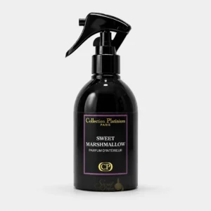 Sweet Marshmallow Collection Platinium Paris parfum d’intérieur gourmand en spray, flacon noir