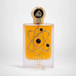 Tharwah Gold Lattafa Pride eau de parfum femme longue tenue aux accords floraux, ambrés et vanillés