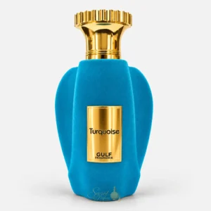 Flacon bleu Turquoise Gulf Fragrance Extrait de Parfum mixte